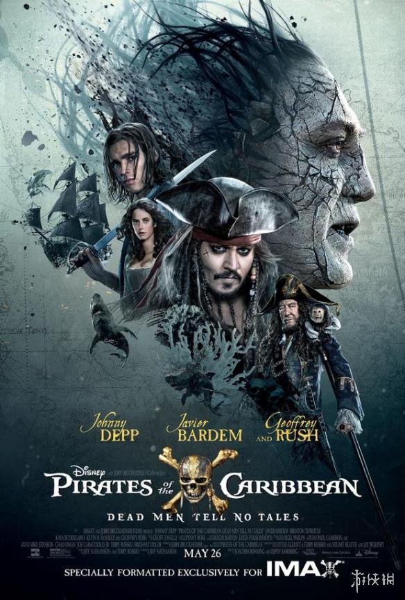 《加勒比海盗5》曝IMAX海报 杰克船长打响终极一役