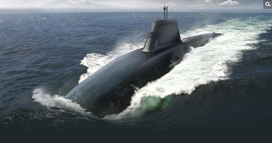 英国“无畏”级核潜艇设想图