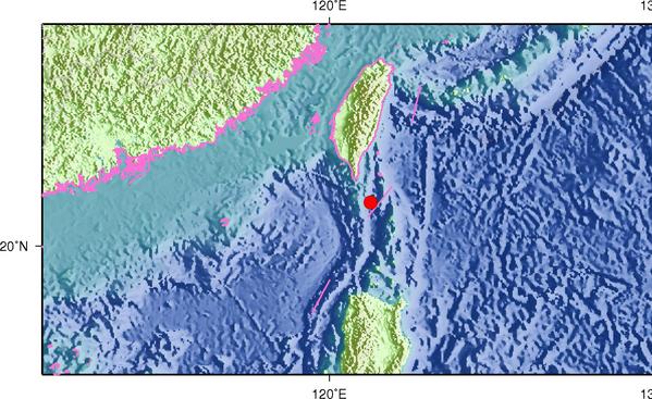 台湾屏东县海域发生3.1级地震